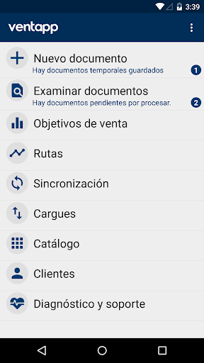 Android application Ventapp screenshort
