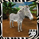 Zebra 3D Jungle Simulator icon