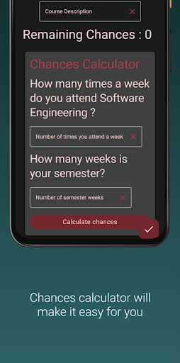 Attendance Saver Screen 2