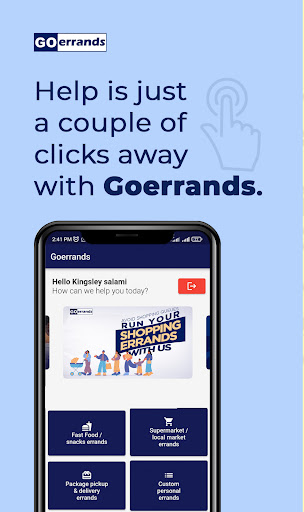 Android application GOerrands - On-demand Delivery screenshort