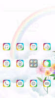 Rainbow-APUS Launcher theme