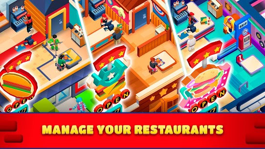 Idle Burger Empire Tycoon MOD APK—Game (Unlimited Money) 5