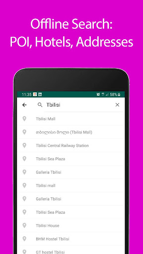 Tbilisi Offline Map and Travel Screen 3