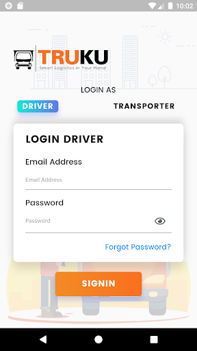Android application Truku Driver screenshort