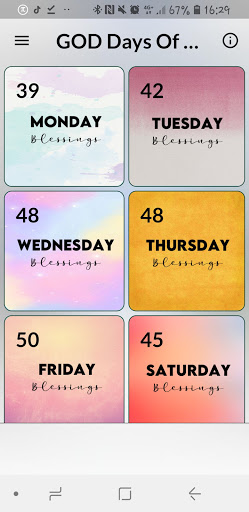 Android application Happy Week God bless you screenshort