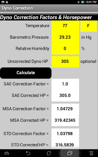 Car Calculator Screen 2