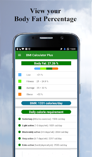 BMI Calculator Screen 3