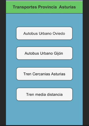 Android application Transportes Region Asturias screenshort