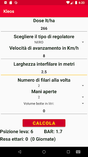 Android application KLEOS ECO SPRAY screenshort
