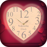 Valentine Clock Live Wallpaper - Clock Wallpaper icon