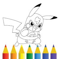 Poke Monscarlet Coloring Game