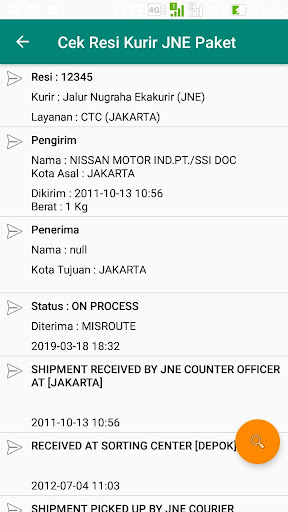 Cek Resi Paket JNE Screen 3
