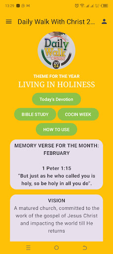 Android application Daily Walk with Christ 2024 screenshort