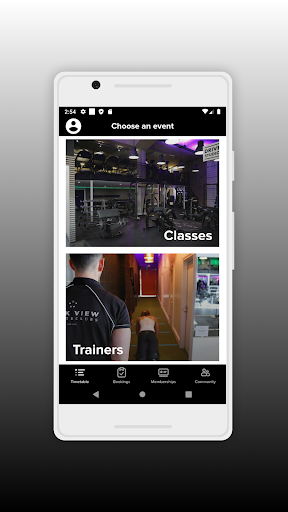 Android application Park View Health Clubs screenshort