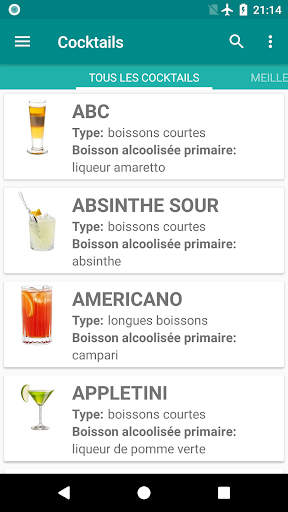 Aperçu de l'application