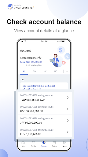 Bank Sinopac Global eBanking+ Screen 3