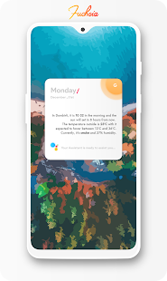 Fuchsia KWGT - Gradient Based Screenshot