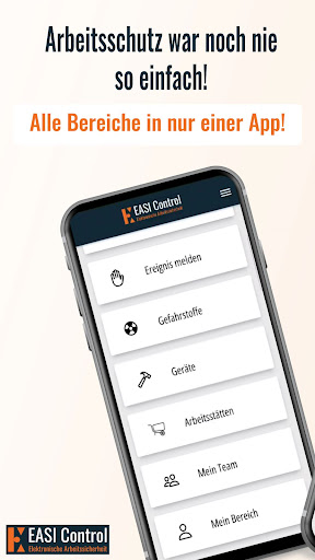 Android application EASI Control screenshort
