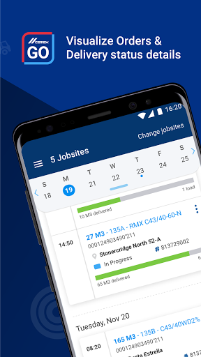 Android application CEMEX Go – ReadyMix Go screenshort