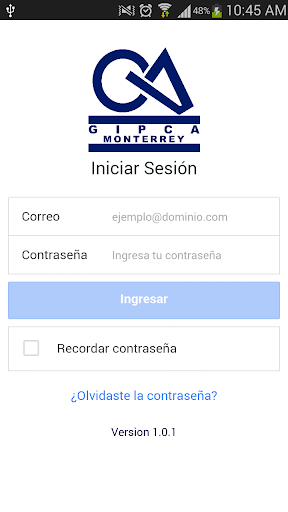 Android application Gipca Monterrey screenshort
