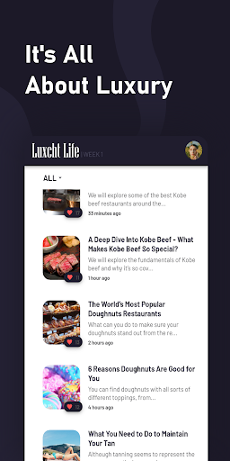 Android application Luxcht Life screenshort