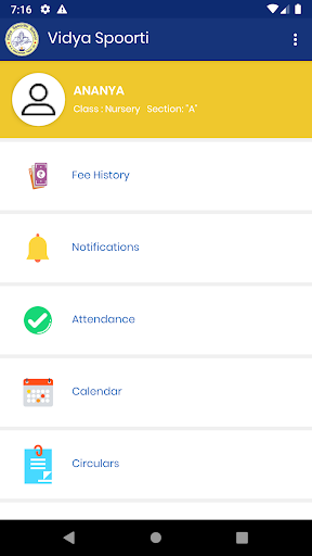 Android application VSS-Parent screenshort
