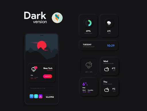 Shadow KWGT - Personalization - apps