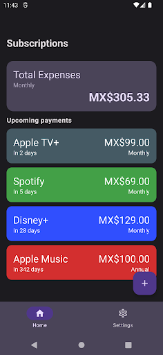 Subscrible - Payments Tracker