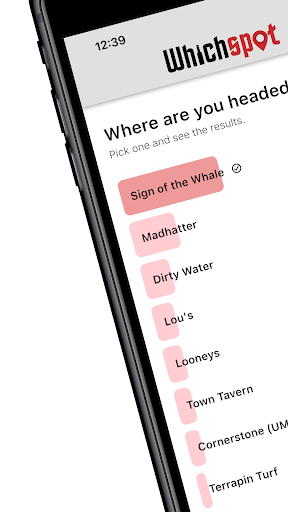 Android application WhichSpot screenshort