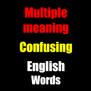 Multiple meaning English words