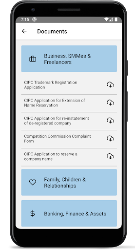 Android application Legal Standpoint screenshort
