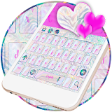 Holographic Rainbow Zebra Keyboard Theme icon