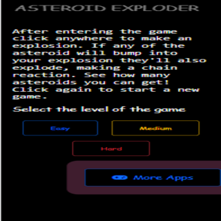Android application Asteroid Exploder screenshort