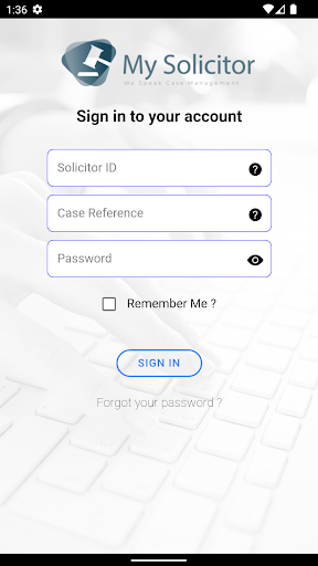 Android application My Solicitor screenshort