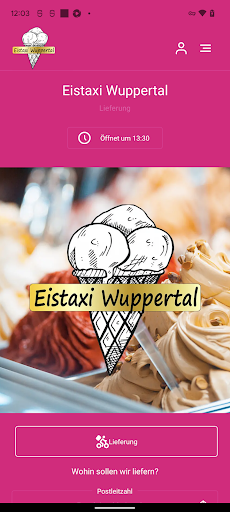 Android application Eistaxi Wuppertal screenshort