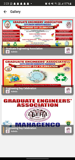 Graduate Engineers Association Screen 2