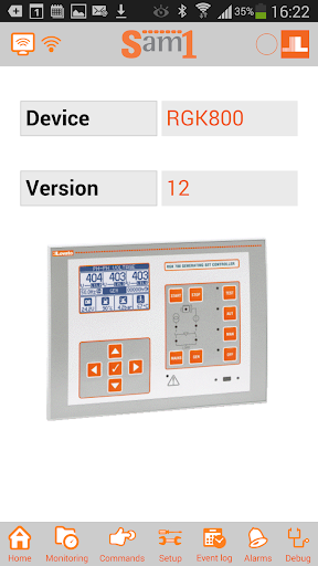 Android application Lovato Electric Sam1 screenshort