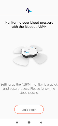 Android application Biobeat ABPM screenshort