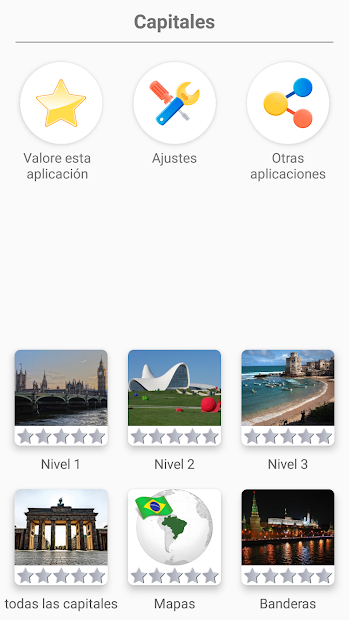 Screenshot 2 Capitales de todos los países del mundo: City Quiz android