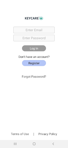 Android application KEYCARE™ screenshort