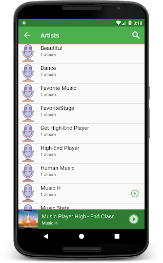Jellybean Mp3 Music Player Screen 2