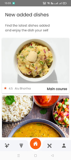 Android application Make My Recipe screenshort