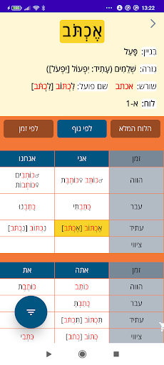 Hebrew Verbs ru | Prolog 2023 Screen 2