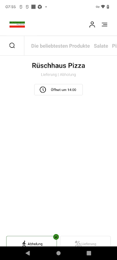 Android application Rüschhaus Pizza screenshort