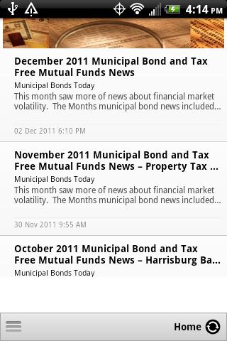 Municipal Bonds - Mutual Funds Screen 2