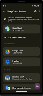 SleepCloud: Backup for Sleep Screenshot