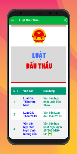 Luật Đấu Thầu Screen 2