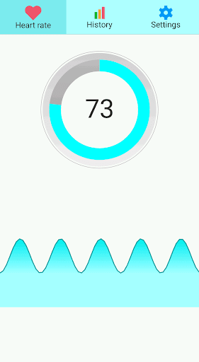 Android application Heart Rate Monitor screenshort