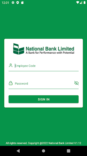 Android application NBL Smart Attendance screenshort