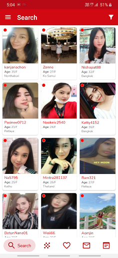 Android application Thai Singles screenshort